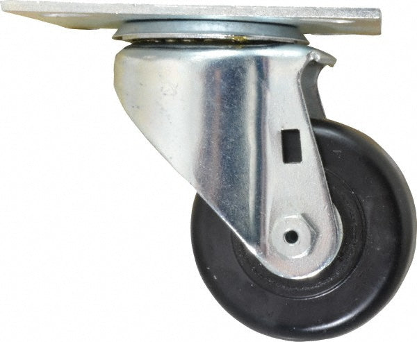 E.R. Wagner 3F08B3438080199 Swivel Top Plate Caster Phenolic, 3" Wheel Dia, 1-1/2" Wheel Width, 350 lb Capacity, 4-3/8" OAH