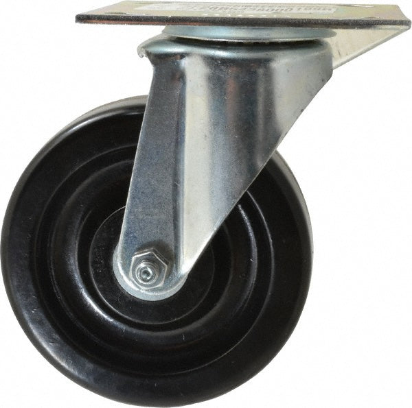 E.R. Wagner 3F28B5438000199 Swivel Top Plate Caster Phenolic, 5" Wheel Dia, 1-1/2" Wheel Width, 450 lb Capacity, 6-3/8" OAH