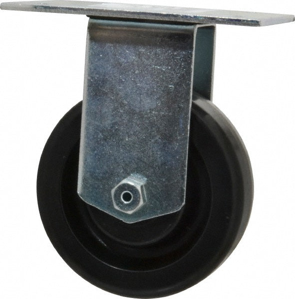 E.R. Wagner 3F2344438000199 Rigid Top Plate Caster Phenolic, 4" Wheel Dia, 1-1/2" Wheel Width, 450 lb Capacity, 5-3/8" OAH