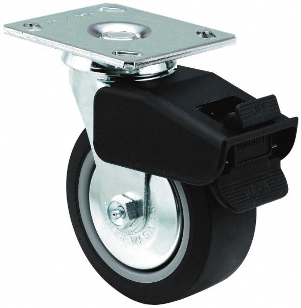 E.R. Wagner 4F880443800F190 Swivel Top Plate Caster Phenolic, 4" Wheel Dia, 2" Wheel Width, 600 lb Capacity, 5-5/8" OAH