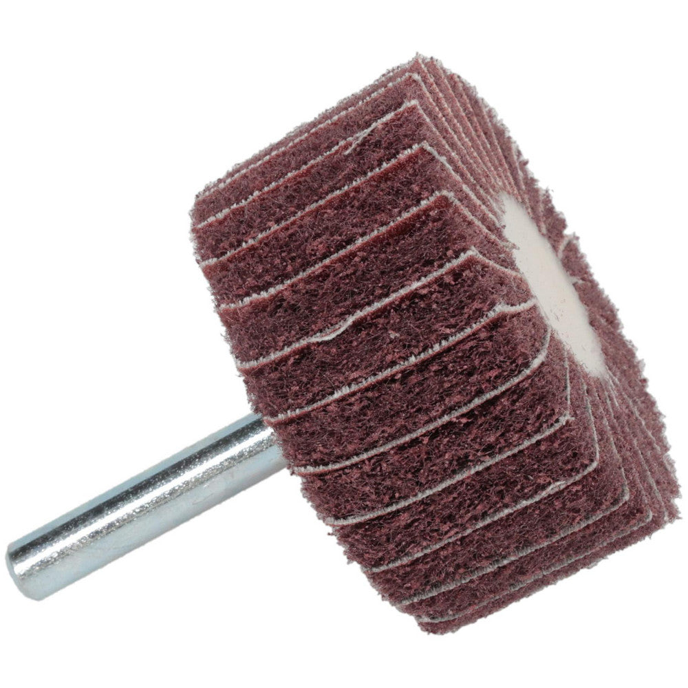 Superior Abrasives A008557 Mounted Flap Wheel 2" Dia, 1" Face Width, 180 Grit, Aluminum Oxide