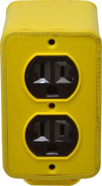 Woodhead Electrical 3000-1 Electrical Outlet Box Rubber, Rectangle, 3-3/8" OAD, 1 Gang