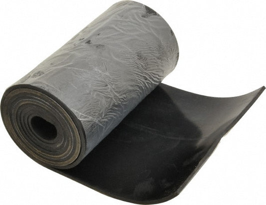 USA Industrials BULK-RS-N60-267 Rubber Strip Neoprene, 1/8" Thick, 6" Wide, 5' Long, Black