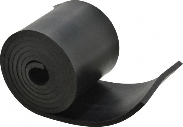 USA Industrials BULK-RS-N60-259 Rubber Strip Neoprene, 1/4" Thick, 4" Wide, 5' Long, Black