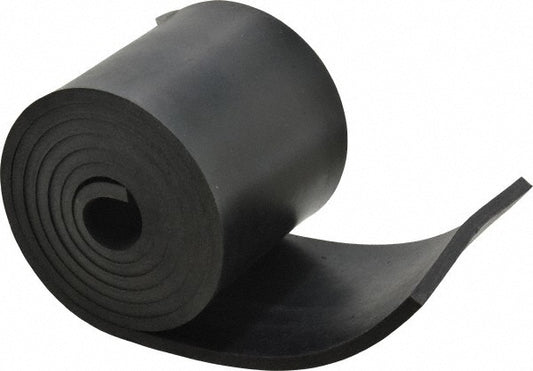 USA Industrials BULK-RS-N60-259 Rubber Strip Neoprene, 1/4" Thick, 4" Wide, 5' Long, Black