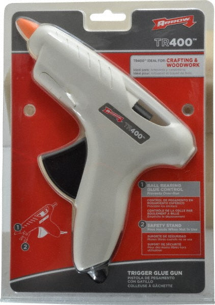 Arrow TR400 Hot Melt Glue Gun Electric, Black & White