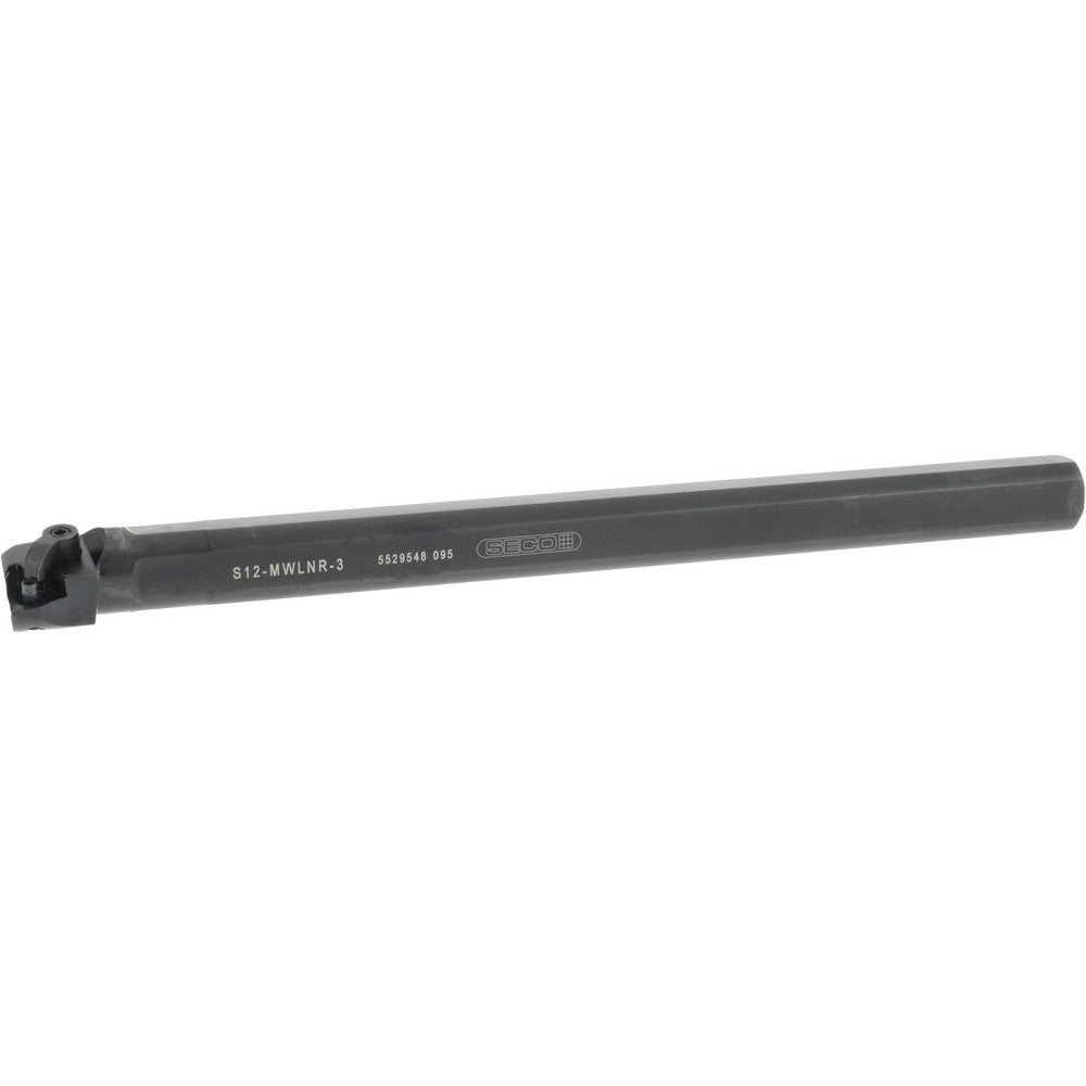 Seco 75051589 Indexable Boring Bar S12-MWLNR-3, 0.93" Min Bore Dia, Right Hand Cut, 3/4" Shank Dia, -5 &deg Lead Angle, Steel