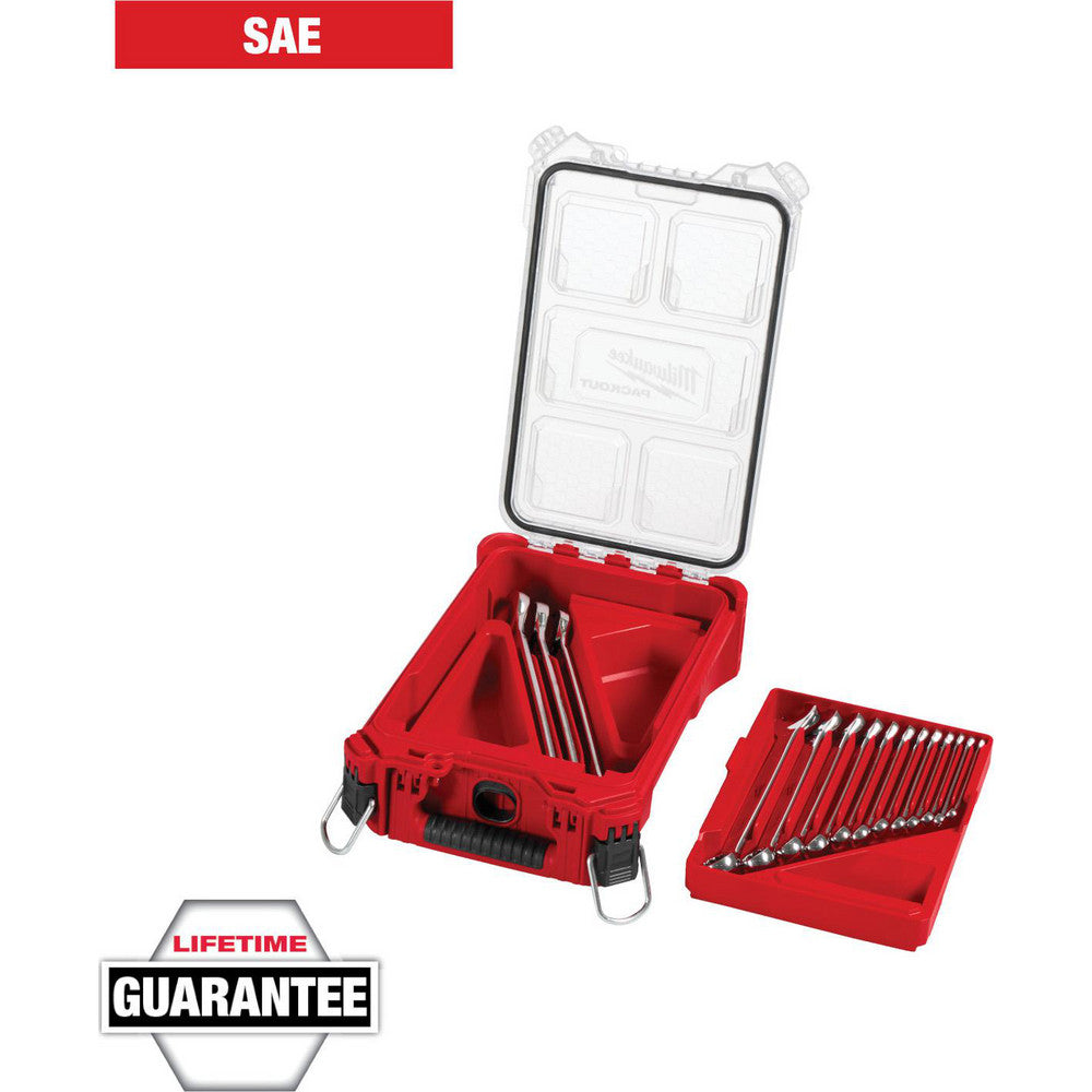 Milwaukee Tool 48-22-9484 Combination Wrench Set 15 Pc, 1/4 in - 1 in Wrench, Inch