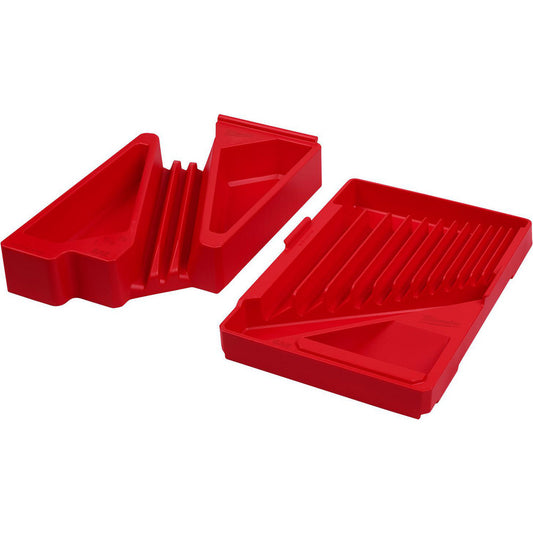 Milwaukee Tool 48-22-9484T Tool Box Case & Cabinet Accessories Accessory Type Combination Wrench Tray  Material Polypropylene  For Use With Milwaukee 15pc Non-Ratcheting SAE Combination Wrench Set (48-22-9415)  Color Red  Overall Thickness 3.9in  Material Family Plastic