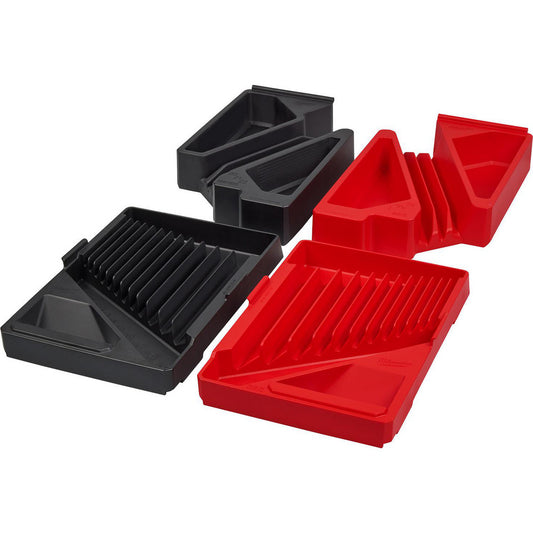 Milwaukee Tool 48-22-9485T Tool Box Case & Cabinet Accessories Accessory Type Combination Wrench Tray  Material Polypropylene  For Use With Milwaukee® 15PC Metric Combination Wrench Set (48-22-9515), Milwaukee 15pc Non-Ratcheting SAE Combination Wrench Set (48-22-9415)