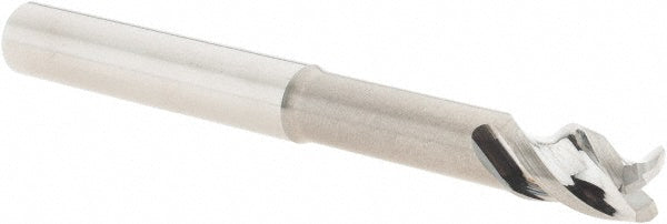 Iscar 5622909 Corner Radius End Mill 1/4" Dia, 0.0200" Radius, 3 Flute, Solid Carbide