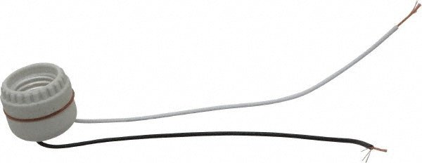 Leviton 8101 2 Pin, 250 VAC, 660 Watt, Medium Base, Keyless, Single Circuit Lamp Holder
