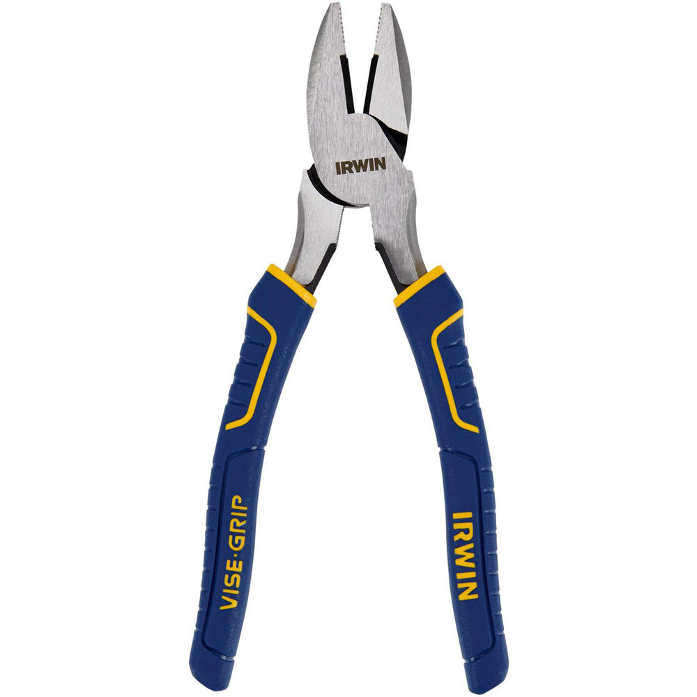 Irwin 2078208 8" OAL, 1-15/32" Jaw Length x 1-3/16" Jaw Width, Side Cutting Linesman's Pliers