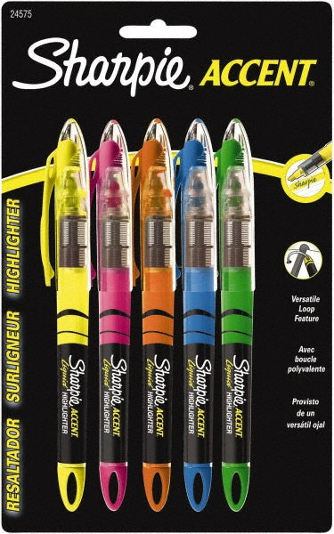 Sharpie 24575PP Highlighter Marker Assorted Color, AP Non-Toxic, Chisel Point