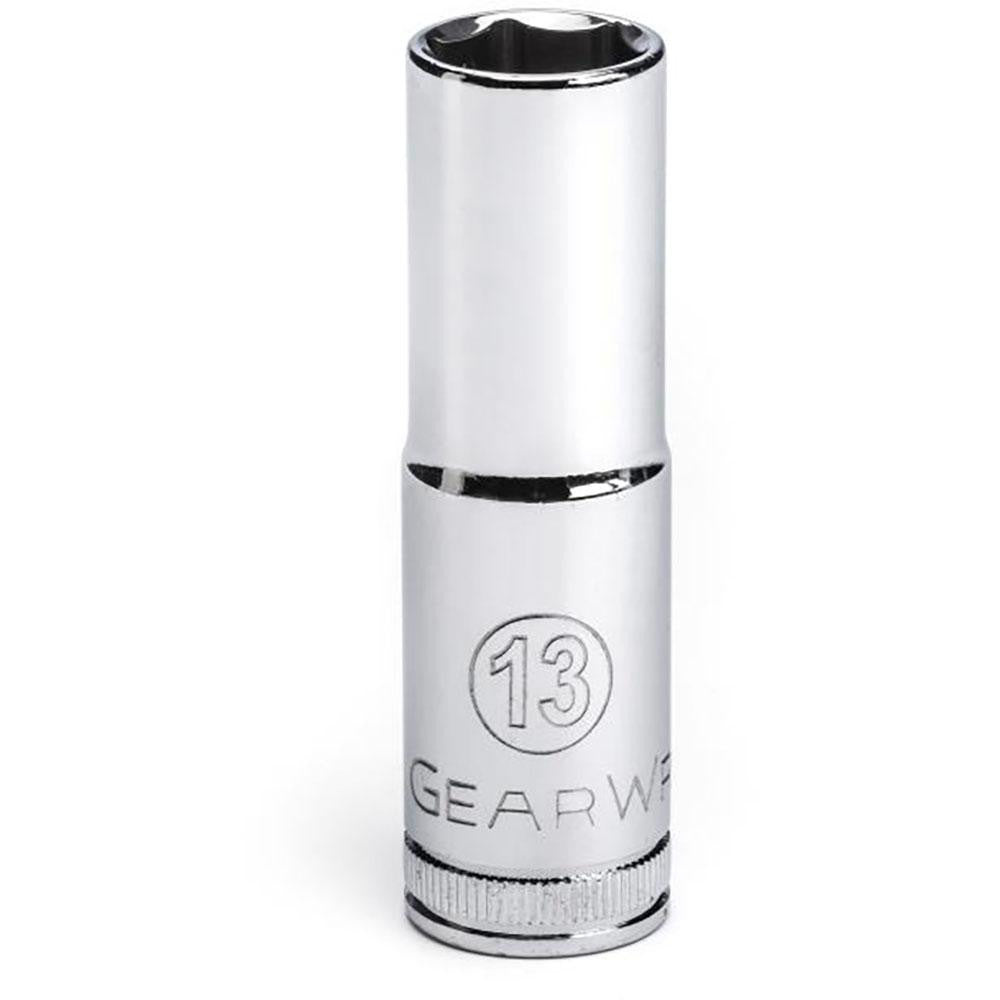 GEARWRENCH 80395 Deep Hand Socket 3/8" Drive, 13 mm Socket, 6-Point