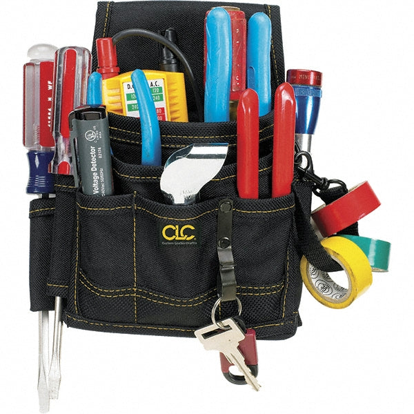 CLC 1503 Tool Pouch 9 Pockets, Polyester, Black