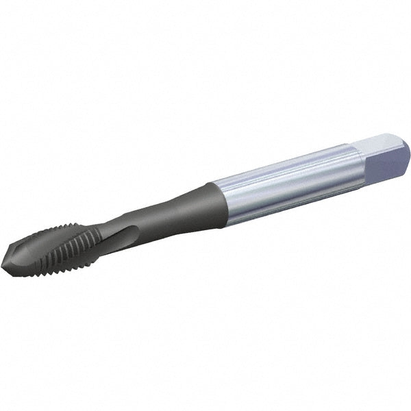 Kennametal 5705385 Spiral Flute Tap #10-32, UNF, 3 Flute, Plug Chamfer, 2B Class of Fit, Powdered Metal, AlCrTiN Finish