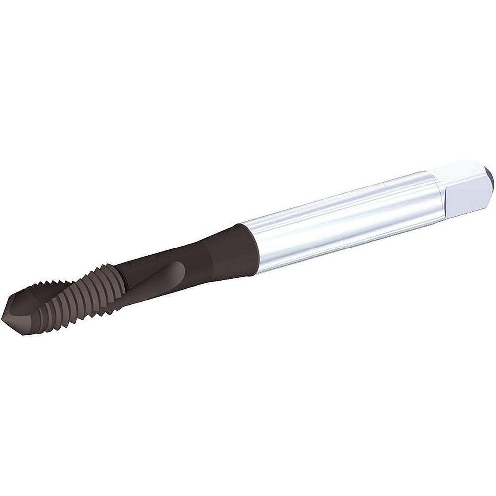 Kennametal 5689818 Spiral Point Tap 1/4-20 UNC, 2 Flutes, Plug Chamfer, 2B Class of Fit, HSS-E, TiN, CrC & C Coated