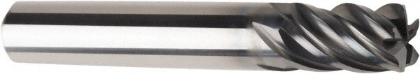 Arch Cutting Tools 113-111-510-1875-010 Corner Radius End Mill 1/2" LOC, 0.0200" Radius, 5 Flute, Solid Carbide