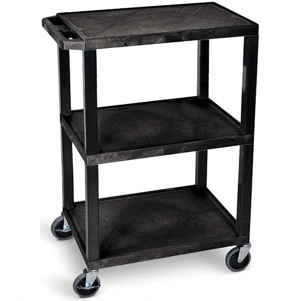 Luxor WT34S Utility Cart Polyethylene, Black