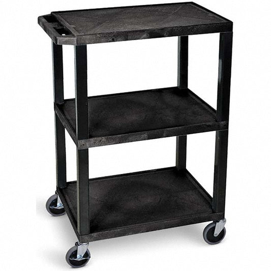 Luxor WT34S Utility Cart Polyethylene, Black