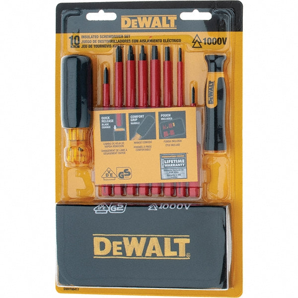 DeWALT DWHT66417 Screwdriver Set 10 Pc, Phillips & Slotted