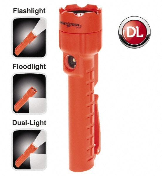 Bayco NSP-2422R Handheld Flashlight LED, 130 Lumens, 10.5 hr Max Run Time, AA Battery (Included)