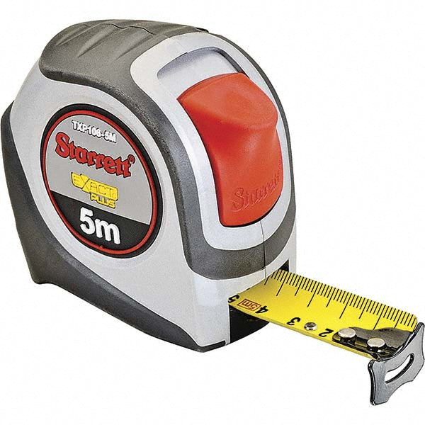 Starrett 30635 Tape Measure 16' Long, 1-1/16" Width, Yellow Blade