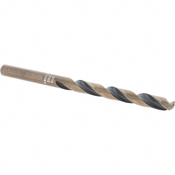Cle-Force C68470 Mechanics Drill Bit  0.1875" Dia,  135&deg,  High-Speed Steel,  Weldon Flat Shank,  Split Point