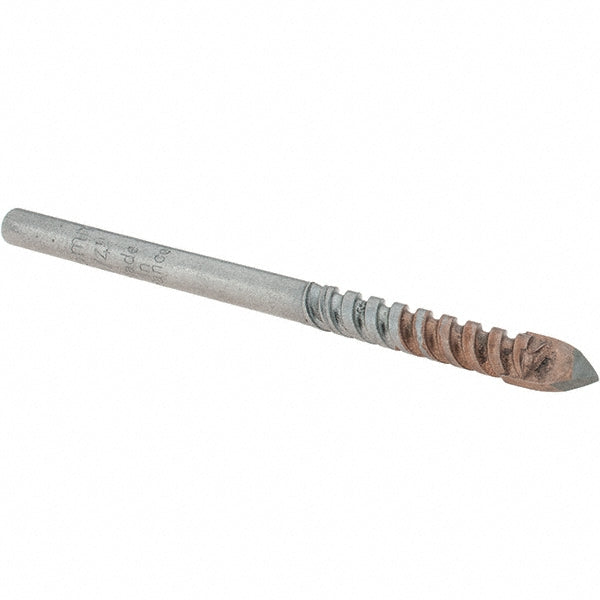 Cle-Line C20720 1/4", Straight Shank, Carbide Tipped, Tile and Glass Drill Bit