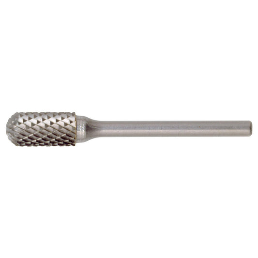 Cle-Line C17541 Abrasive Burr SC-1, 1/4" Cut Dia, Ball Nose Cylinder, Double Cut