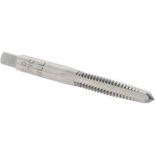 Cle-Force C69409 Straight Flute Tap 1/4-20 UNC, 4 Flutes, Taper, Carbon Steel, Bright/Uncoated