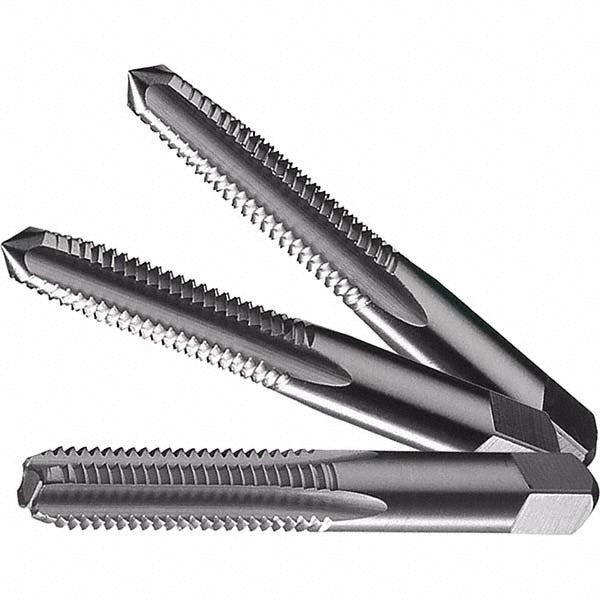 Cle-Force C69534 Tap Set M8 x 1.25 Metric, 4 Flute, Bottoming Plug & Taper, Carbon Steel, Bright Finish