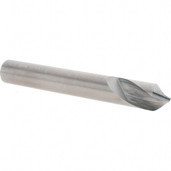 Chicago-Latrobe 78224 Spotting Drill 1/2" Dia, 90 deg, 3-3/4" OAL, Solid Carbide