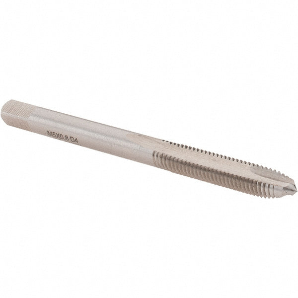 Cle-Force C69208 Spiral Point Tap M5x0.80 Metric Coarse, 2 Flutes, Plug, High Speed Steel, Bright Finish