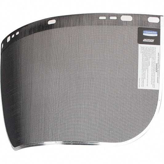 Jackson Safety 29081 Face Shield Windows & Screens Mesh Screen, Black, 9" High, 0.016" Thick