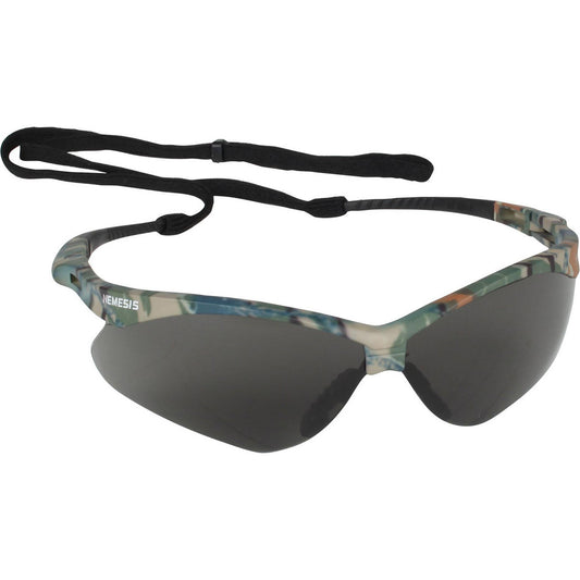 KleenGuard 22609 Safety Glass KleenVision Anti-Fog & Scratch-Resistant, Polycarbonate, Smoke Lenses, Full-Framed, UV Protection