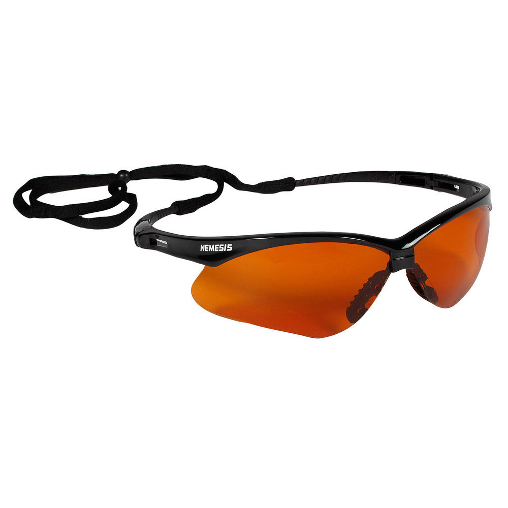 KleenGuard 19642 Safety Glass Scratch-Resistant, Polycarbonate, Copper Blue Block Lenses, Full-Framed, UV Protection