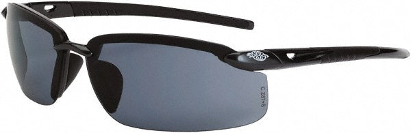 CrossFire 2961 Safety Glass Scratch-Resistant, Polycarbonate, Smoke Lenses, Full-Framed, UV Protection