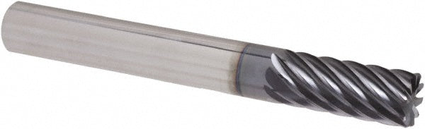 Iscar 5623409 Roughing & Finishing End Mill 3/8" Dia, 10 Flute, Corner Chamfer End, Solid Carbide