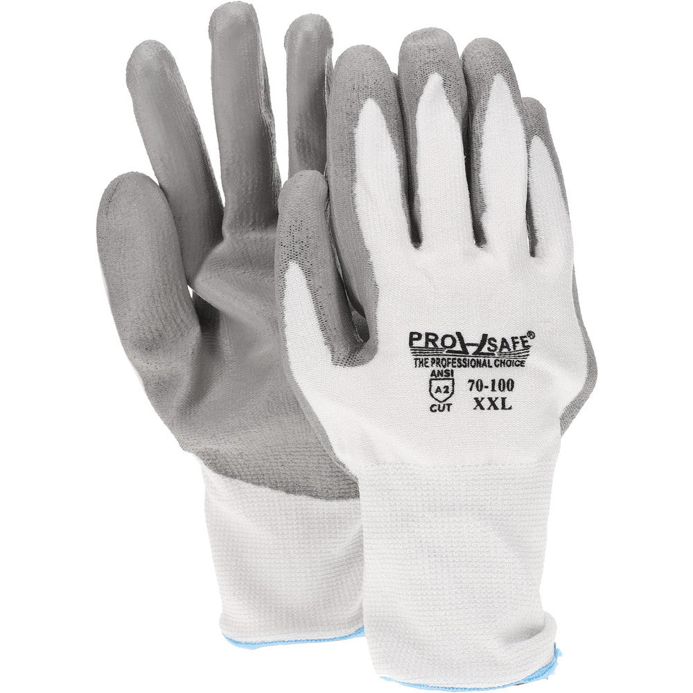 PRO-SAFE 70-100-XXL Cut-Resistant Gloves PRO-SAFE Size 2X-Large, ANSI Cut A2, ANSI Puncture 1, Polyurethane, Dyneema