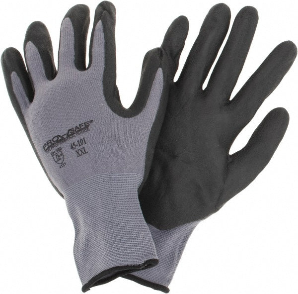 PRO-SAFE 45-101-XXL Work Gloves PRO-SAFE Size 2X-Large, Nitrile-Coated Nylon, General Purpose