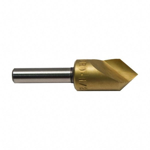 M.A. Ford 61T025006 Countersink 1/4" Head Dia, 120.00 deg Included Angle, 1 Flute, High-Speed Steel, Right Hand Cut