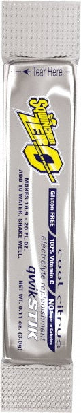 Sqwincher 159060109 Activity Drink 20 oz, Pack, Sugar-Free Cool Citrus, Powder, Yields 20 oz