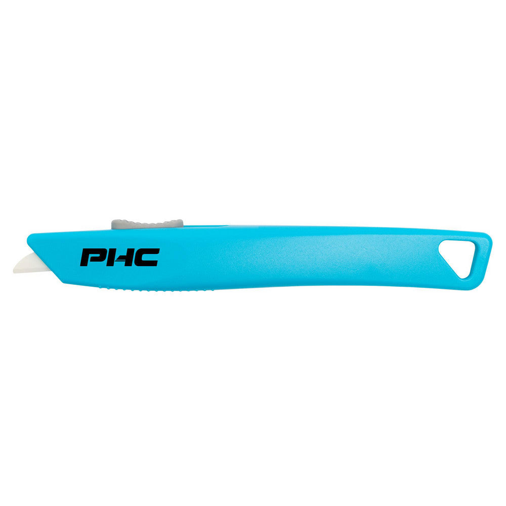PHC E11202-4 Utility Knives, Snap Blades & Box Cutters Blade Type Retractable Rounded Tip Single Edge  Handle Material ABS  Blade Material Ceramic  Blade Length (mm) 30.7300  Blade Length (Decimal Inch) 1.2100  Handle Length (Decimal Inch) 6