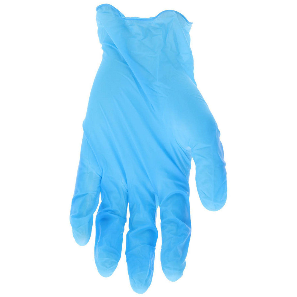 MCR Safety 7010S Disposable Glove Series Chemtech, Size Small, 4.0 mil, Not Coated, Nitrile and Vinyl Blend, Food Grade, Powder-Free