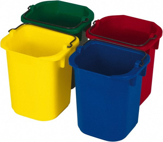 Rubbermaid FG9T83010000 5 Qt, 215.9mm High, Polypropylene Rectangular Color Variety Single Pail (4-Pack)