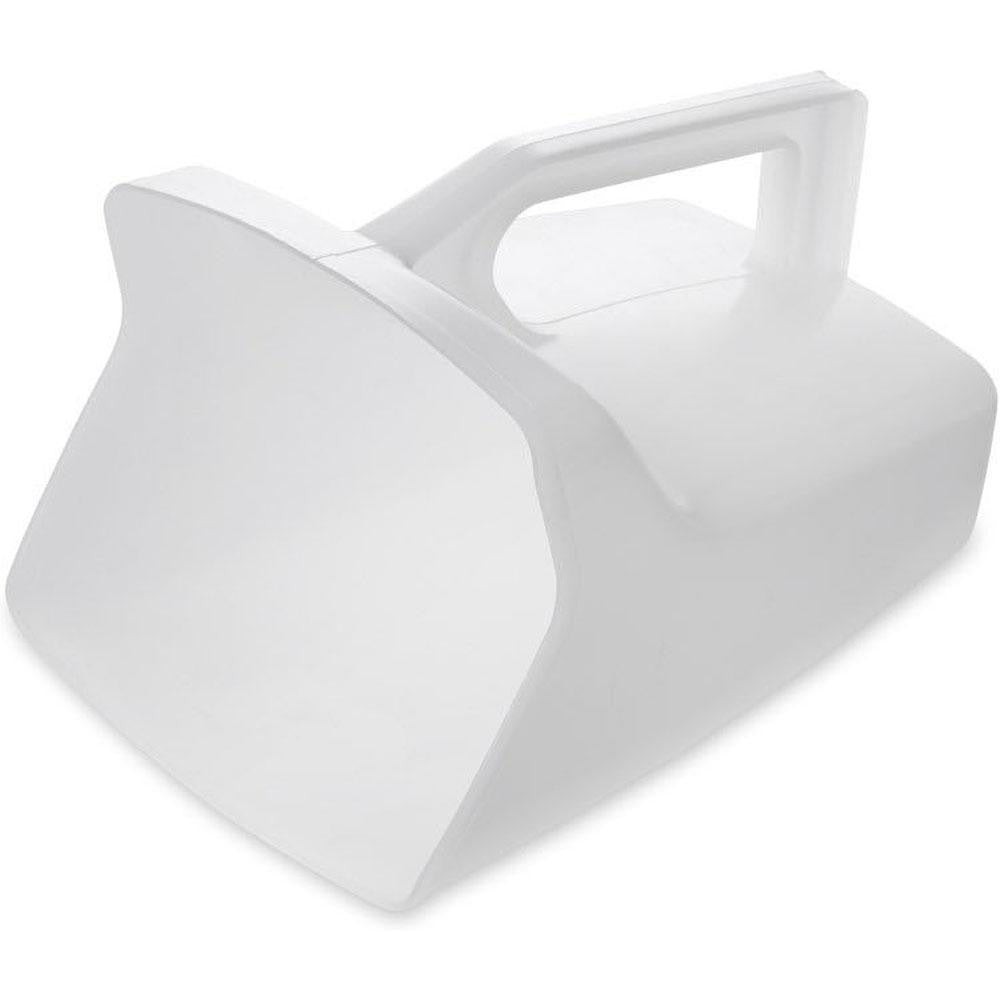 Rubbermaid FG288500WHT 64 oz White Polycarbonate Flat Bottom Scoop