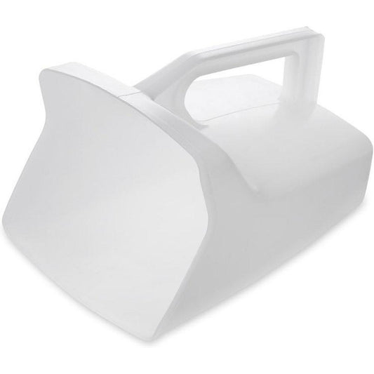 Rubbermaid FG288500WHT 64 oz White Polycarbonate Flat Bottom Scoop