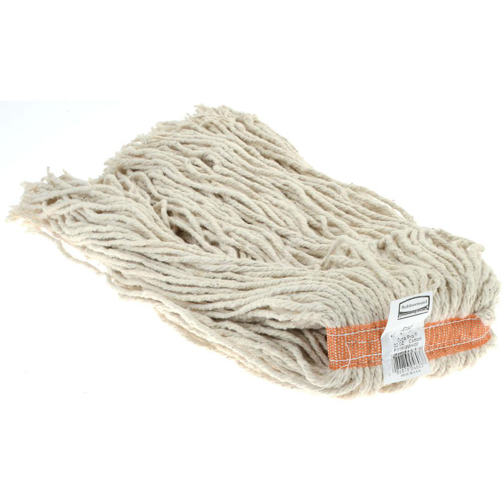Rubbermaid FGF11900WH00 Wet Mop Cut Screw On, X-Large, White Mop, Blended Fiber